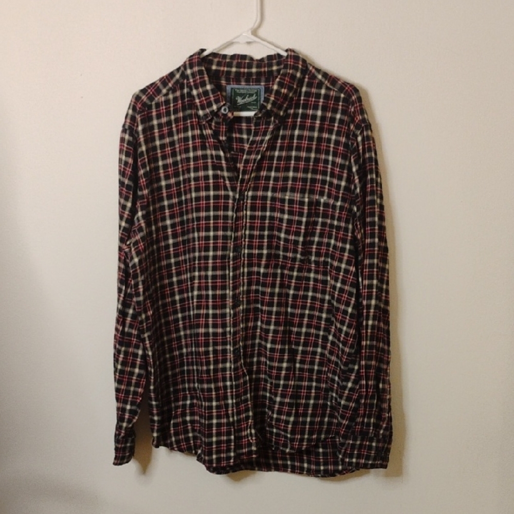 Woolrich Men's Multi-Color Plaid Button-Down Shirt Size Large